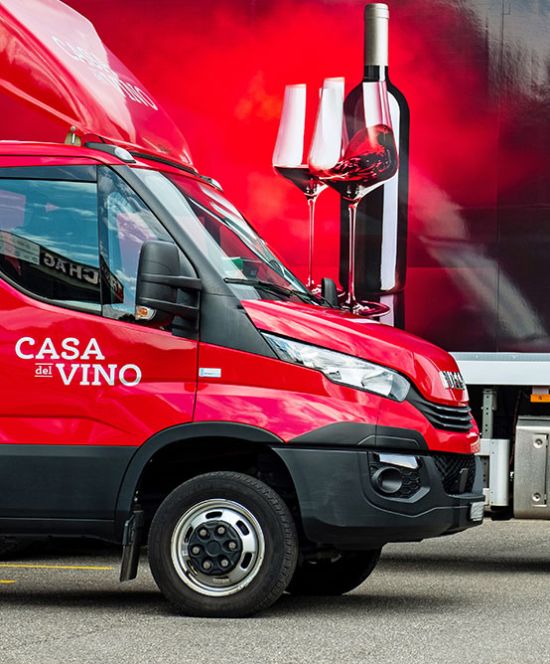 Rebranding der «Casa del Vino» Fahrzeugflotte